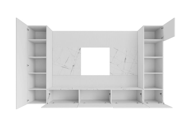 Bernice Tv-skåp 260x38 cm - Svart - Products - Möbler - TV- & Mediamöbler - TV-möbelset