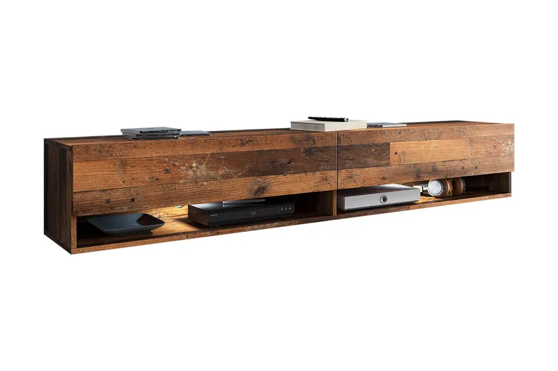 Brya Tv-skåp 180 cm RGB LED, Natur