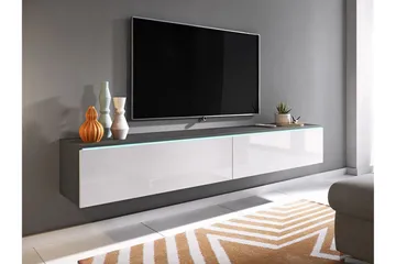 Cuguen Tv-skåp 180 cm Vit LED - Vit - Products - Möbler - TV- & Mediamöbler - TV bänk & mediabänk