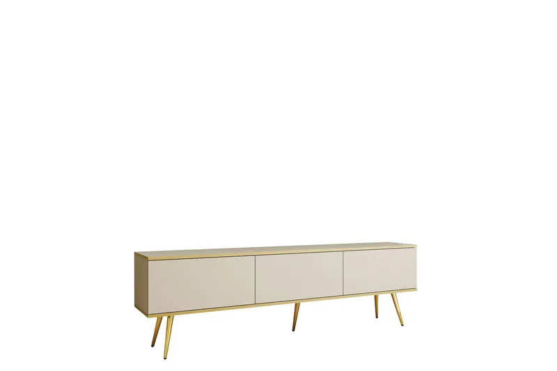 Edson Tv-bänk 175 cm, Beige/Guld