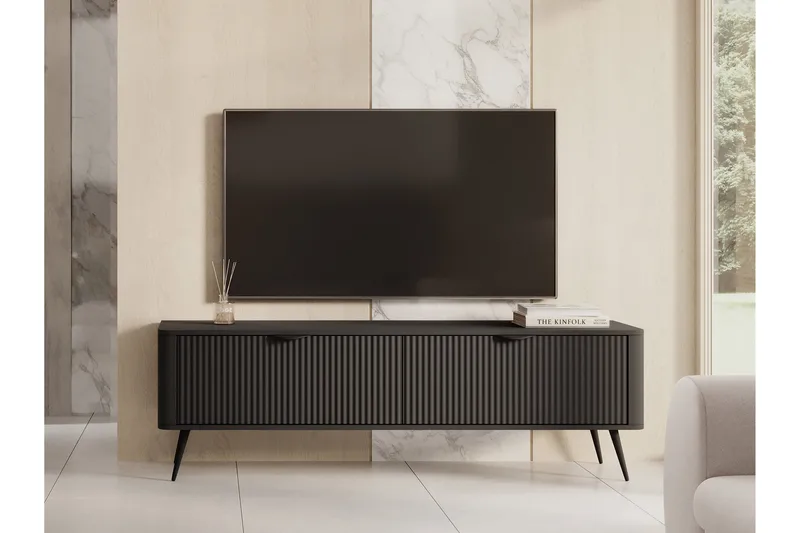 Forba Tv-bänk 164 cm - Svart - Products - Möbler - TV- & Mediamöbler - TV bänk & mediabänk