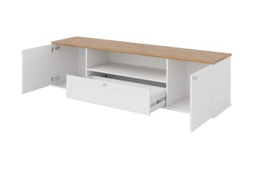 Hammerdal Tv-bänk 182 cm - Vit/Ek - Products - Möbler - TV- & Mediamöbler - TV bänk & mediabänk