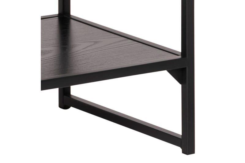 Hasslevik Tv-bänk 120 cm 3 Hyllor - Svart/Matt Svart - Products - Möbler - TV- & Mediamöbler - TV bänk & mediabänk