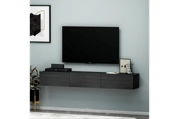 Interlaken Tv-bänk 180 cm - Svart - Products - Möbler - TV- & Mediamöbler - TV bänk & mediabänk