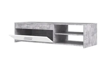 Iztaza Tv-bänk 120 cm - Betonggrå/Vit - Products - Möbler - TV- & Mediamöbler - TV bänk & mediabänk