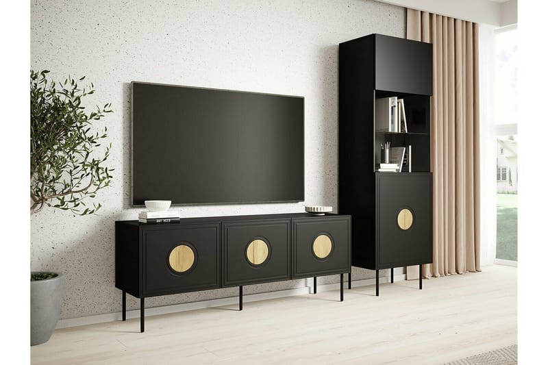 Juniskär Tv-skåp 151 cm - Svart - Products - Möbler - TV- & Mediamöbler - TV-skåp