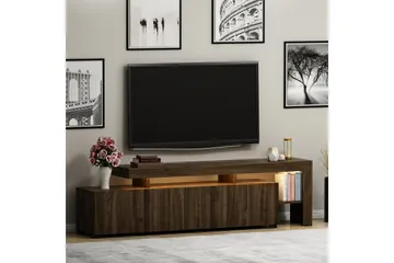 Jurukovo Tv-bänk 192x37 cm Brun - Hanah Home - Products - Möbler - TV- & Mediamöbler - TV bänk & mediabänk