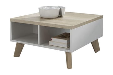 Kardos TV-bänk 60 cm - Vit/Ek - Products - Möbler - TV- & Mediamöbler - TV bänk & mediabänk