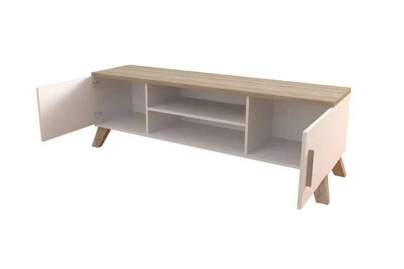 Kardos Tv-möbelset 160 cm - Natur/Svart - Products - Möbler - TV- & Mediamöbler - TV-möbelset