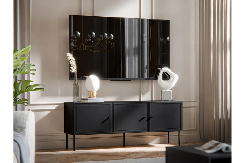 Laholm Tv-bänk 151 cm - Svart - Products - Möbler - TV- & Mediamöbler - TV bänk & mediabänk