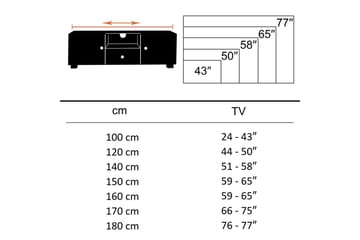 Lowboard Wohnling Massivt trä med förvaring, 3 dörrar, lantlig stil - Products - Möbler - TV- & Mediamöbler - TV-skåp