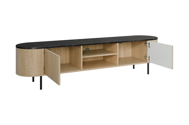 Pantego Tv-bänk 184x40 cm - Vit - Products - Möbler - TV- & Mediamöbler - TV bänk & mediabänk