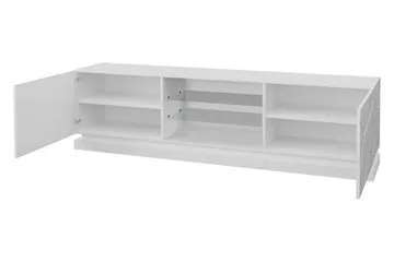 Qiu TV-bänk 40x200 cm - Vit/Högglans - Products - Möbler - TV- & Mediamöbler - TV bänk & mediabänk