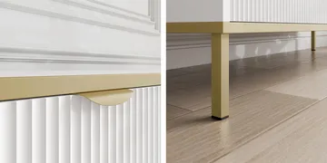 Salmor Tv-bänk 202 cm - Vit - Products - Möbler - TV- & Mediamöbler - TV bänk & mediabänk