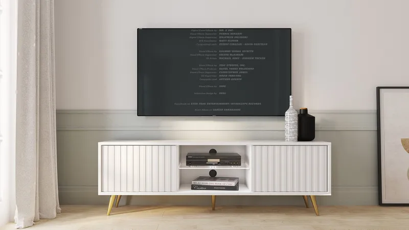 Tapas Tv-bänk 135 cm - Vit - Products - Möbler - TV- & Mediamöbler - TV bänk & mediabänk