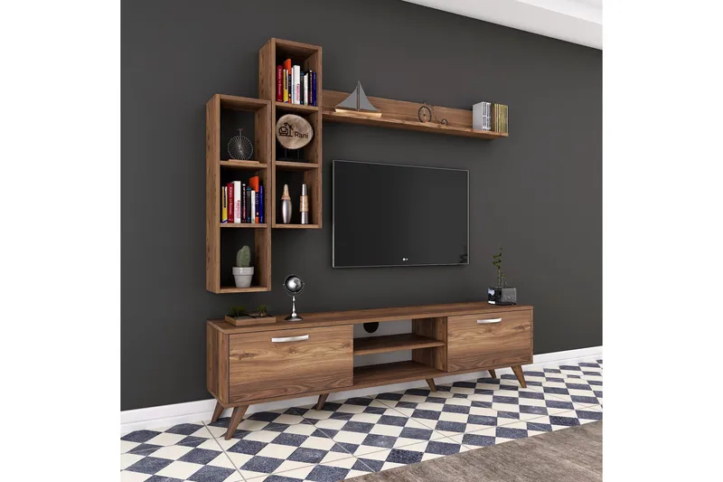 Virkesbo TV-Möbelset 180 cm - Brun - Products - Möbler - TV- & Mediamöbler - TV-möbelset