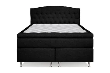 Belda Kontinentalsäng 160x200Fast/Medium, Svart