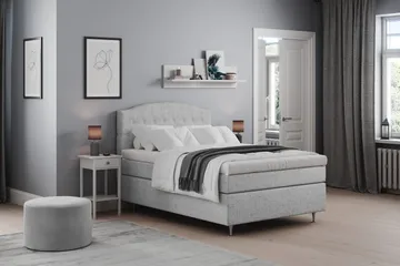 Belda Sängpaket 120x200 Fast - Ljusgrå - Products - Möbler - Säng - Enkelsäng