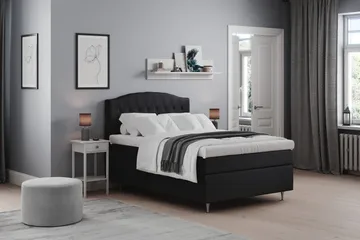 Belda Sängpaket 140x200 Medium - Svart - Products - Möbler - Säng - Kontinentalsäng