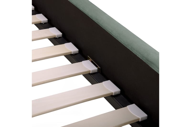 Benicio Sängram 180x200 cm - Grön/Guld - Products - Möbler - Säng - Sängram & sängstomme