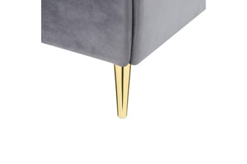 Bernie Sängram 140x200 cm - Grå/Guld - Products - Möbler - Säng - Sängram & sängstomme