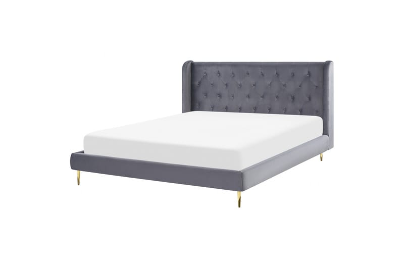 Bernie Sängram 180x200 cm - Grå/Guld - Products - Möbler - Säng - Sängram & sängstomme