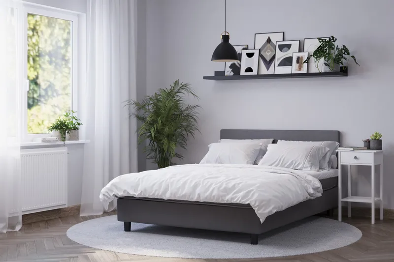 Billingen Komplett Sängpaket 120x200 cm - Grå - Products - Möbler - Säng - Kontinentalsäng