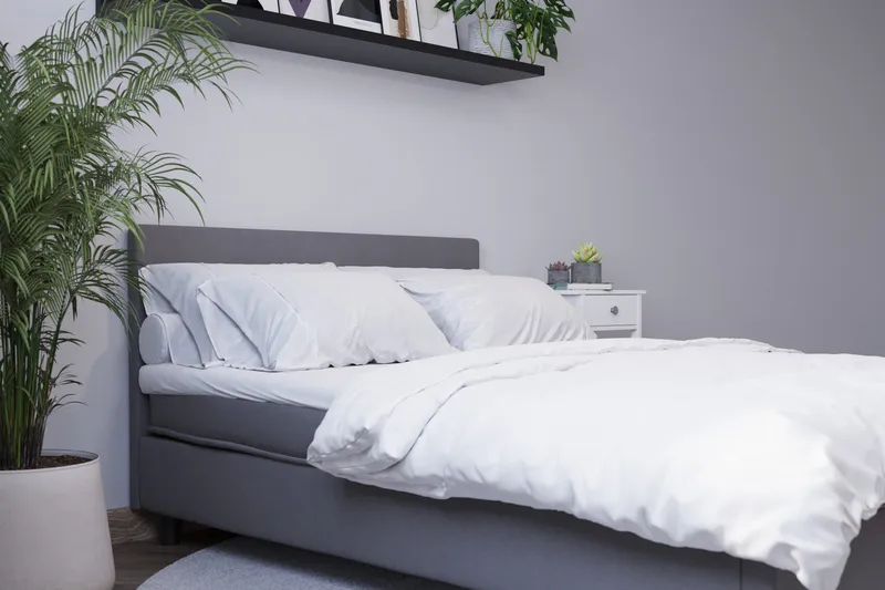 Billingen Komplett Sängpaket 180x200 cm - Grå - Products - Möbler - Säng - Kontinentalsäng