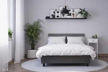 Billingen Kontinentalsäng 140x200 cm - Grå - Products - Möbler - Säng - Kontinentalsäng