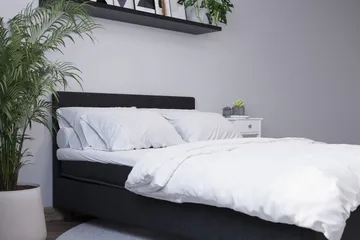 Billingen Kontinentalsäng 90x200 cm - Svart - Products - Möbler - Säng - Kontinentalsäng