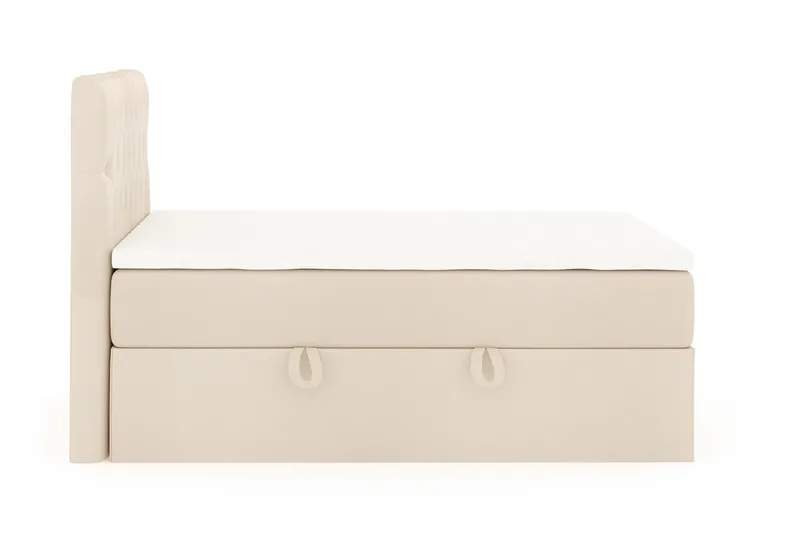 Boxy Box Bed Säng med Förvaring 120x200 cm - Beige - Products - Möbler - Säng - S äng med förvaring