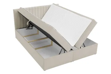 Calrosor Sängpaket Kontinentalsäng med Förvaring 140x200 cm - Rosa - Products - Möbler - Säng - Komplett sängpaket