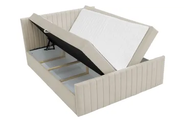 Calrosor Sängpaket Kontinentalsäng med Förvaring 140x200 cm - Svart - Products - Möbler - Säng - Komplett sängpaket