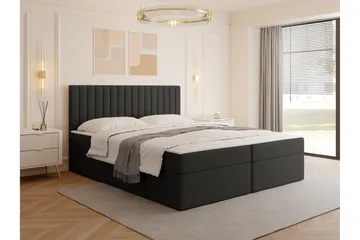 Calrosor Sängpaket Kontinentalsäng med Förvaring 140x200 cm - Svart - Products - Möbler - Säng - Komplett sängpaket