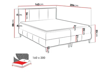 Celestine Förvaringssäng 160x200 cm - Products - Möbler - Säng - Komplett sängpaket