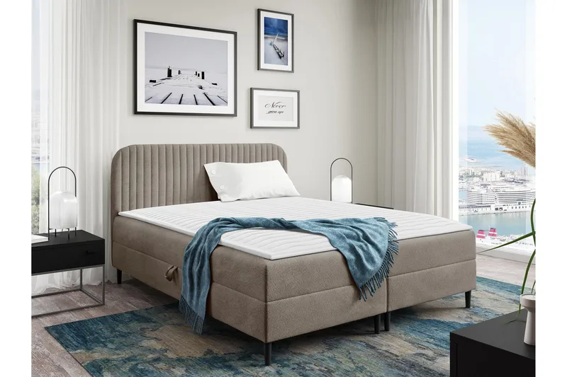 Celestine Förvaringssäng 180x200 cm, Grå