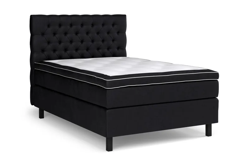 Celine Kontinentalsäng 120x200cm - Svart/Sammet - Products - Möbler - Säng - Kontinentalsäng