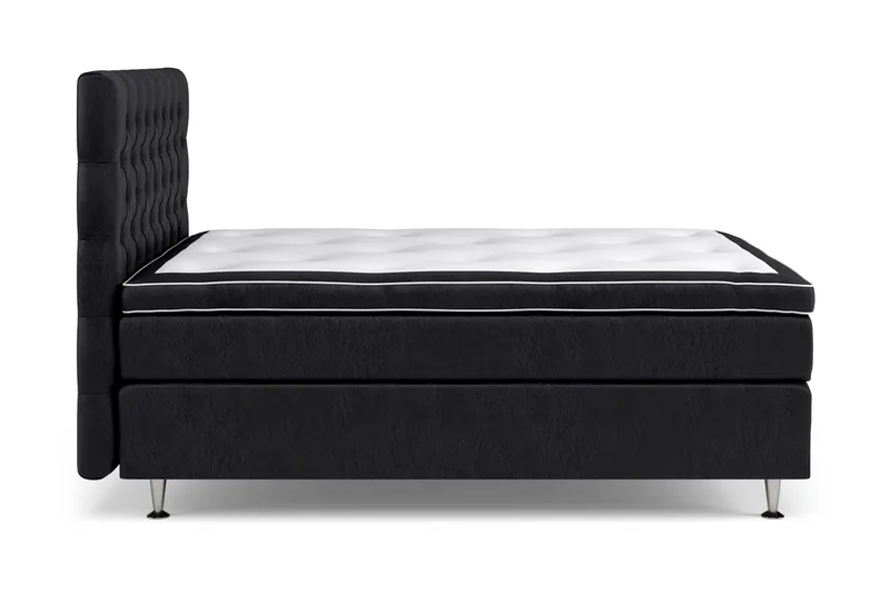 Celine Kontinentalsäng 140x200cm - Svart/Sammet - Products - Möbler - Säng - Kontinentalsäng