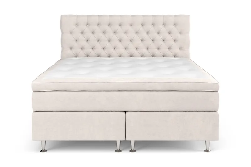 Celine Kontinentalsäng 160x200cm - Beige/Sammet - Products - Möbler - Säng - Kontinentalsäng