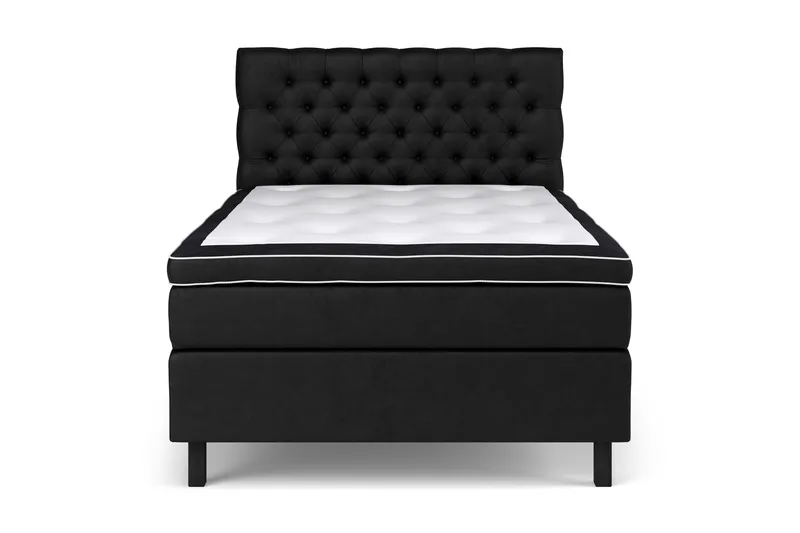 Celine Sängpaket 140x200cm, Svart/Sammet