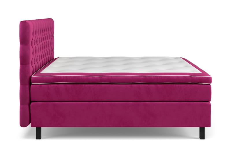 Celine Sängpaket 160x200cm - Rosa/Sammet - Products - Möbler - Säng - Kontinentalsäng