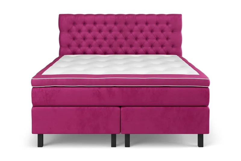 Celine Sängpaket 160x200cm, Rosa/Sammet