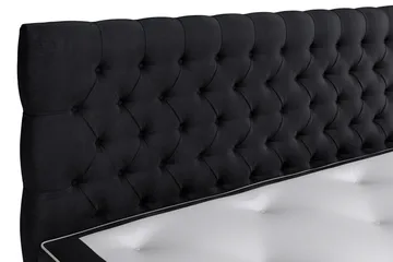 Celine Sängpaket 160x200cm - Svart/Sammet - Products - Möbler - Säng - Kontinentalsäng