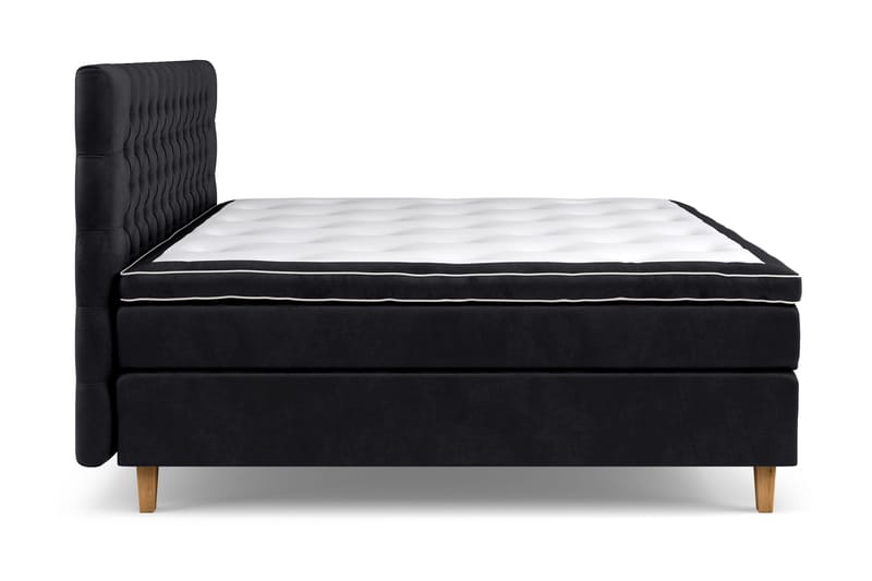 Celine Sängpaket 210x210cm - Svart/Sammet - Products - Möbler - Säng - Kontinentalsäng