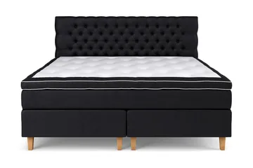 Celine Sängpaket 210x210cm - Svart/Sammet - Products - Möbler - Säng - Kontinentalsäng
