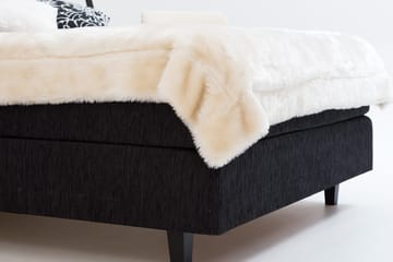 Charleston Kontinentalsäng 140x200 Fast Polyeterskum - Svart - Products - Möbler - Säng - Kontinentalsäng