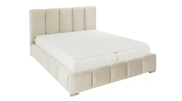 Cleaton Sängram 180x200 cm med Förvaring HVILA Pocketresårmadrass och Bäddmadrass i Polysterskum Vändbar Sommar & Vintersida och Tvättbar klädsel - Grå/Vit - Products - Möbler - Säng - Komplett sängpaket