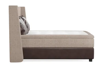 Cuba Sängpaket 140x200 med Två Bruna Kuddar - (+Fler val) Beige/Brun - Products - Möbler - Säng - Kontinentalsäng