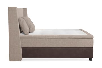 Cuba Sängpaket 210x210 med Tre Beiga Kuddar - (+Fler val) Beige/Brun - Products - Möbler - Säng - Kontinentalsäng