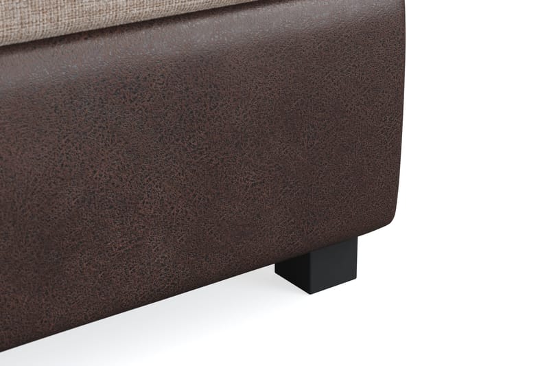 Cuba Sängpaket 210x210 med Två Bruna Två Beiga Kuddar - (+Fler val) Beige/Brun - Products - Möbler - Säng - Kontinentalsäng